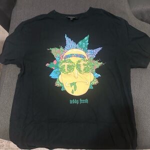 Teddy Fresh Black Graphic T-Shirt